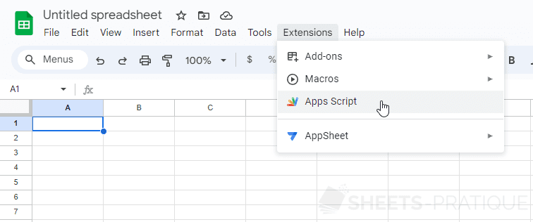 google sheets access apps script editor introduction