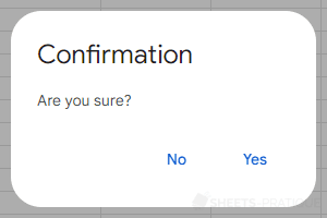 google apps script msgbox confirmation request