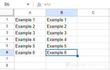 google sheets copied formula autofill