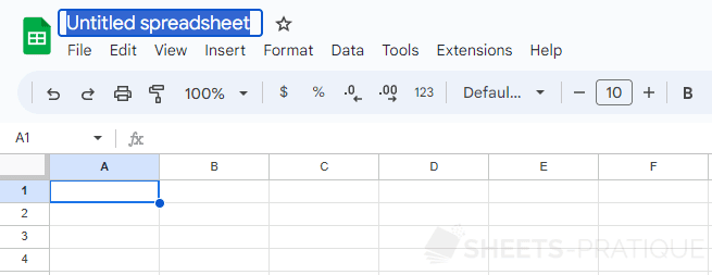 google sheets rename spreadsheet sheet