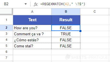 google sheets function regexmatch backslash 2