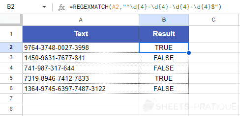 google sheets function regexmatch license number 3