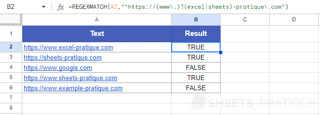 google sheets function regexmatch url site 3