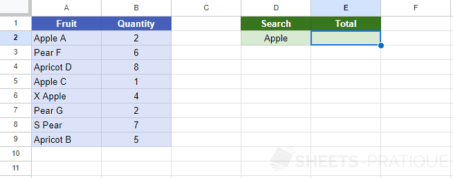 google sheets search wildcard characters