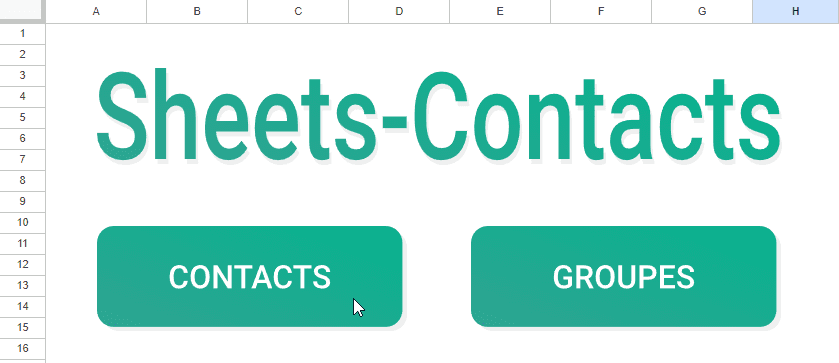 google sheets boutons demo contacts