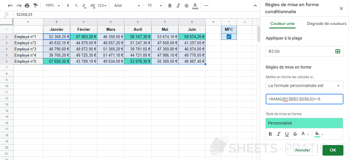 google sheets mfc rang case a cocher png