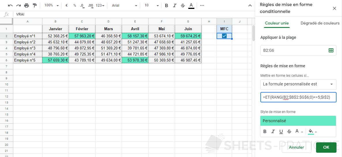 google sheets mfc rang case cocher png