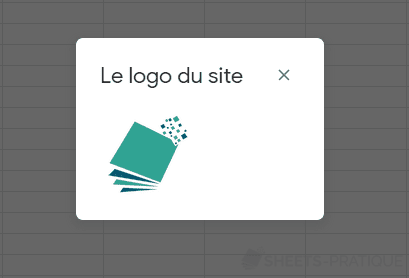 google sheets logo base64 dialogue inserer image